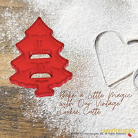 50 Pack Vintage Style Pine Tree Cookie Cutter, Christmas Cookie Cutters, Christmas Baking Supplies