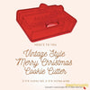 50 Pack Vintage Style Merry Christmas Cookie Cutter, Christmas Cookie Cutters, Christmas Baking Supplies