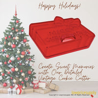 50 Pack Vintage Style Merry Christmas Cookie Cutter, Christmas Cookie Cutters, Christmas Baking Supplies