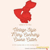 50 Pack Vintage Style Mary Contrary Cookie Cutter, Christmas Cookie Cutters, Christmas Baking Supplies