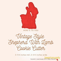 50 Pack Vintage Style Shepherd With Lamb Cookie Cutter, Christmas Cookie Cutters, Christmas Baking Supplies