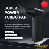 Mini Jet Fan Blower Compact High-Speed - 130,000 RPM Power Turbo Jet Blower, Portable and Rechargeable, Multi-Purpose Jet Air Blower Super Jet Fan,Cordless Turbo Powered Mini Jet Fan Blower,Jet Dry Blower for Dust, Car, Cleaning, Camping