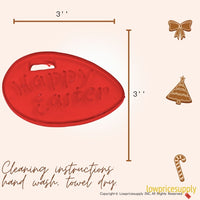 50 Pack Vintage Style Happy Easter Cookie Cutter, Christmas Cookie Cutters, Christmas Baking Supplies