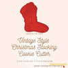 50 Pack Vintage Style Christmas Stocking Cookie Cutter, Christmas Cookie Cutters, Christmas Baking Supplies