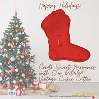 50 Pack Vintage Style Christmas Stocking Cookie Cutter, Christmas Cookie Cutters, Christmas Baking Supplies
