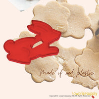 50 Pack Vintage Style Rabbit Ears Up Cookie Cutter, Christmas Cookie Cutters, Christmas Baking Supplies