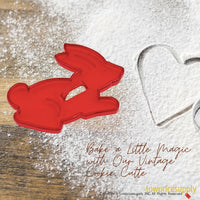 50 Pack Vintage Style Rabbit Ears Up Cookie Cutter, Christmas Cookie Cutters, Christmas Baking Supplies