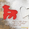 50 Pack Vintage Style Lamb Cookie Cutter, Christmas Cookie Cutters, Christmas Baking Supplies
