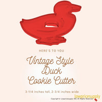 50 Pack Vintage Style Duck Cookie Cutter, Christmas Cookie Cutters, Christmas Baking Supplies