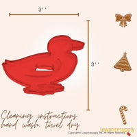 50 Pack Vintage Style Duck Cookie Cutter, Christmas Cookie Cutters, Christmas Baking Supplies