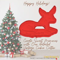 50 Pack Vintage Style Donkey Cookie Cutter, Christmas Cookie Cutters, Christmas Baking Supplies