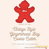 50 Pack Vintage Style Gingerbread Boy Cookie Cutter, Christmas Cookie Cutters, Christmas Baking Supplies