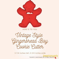 50 Pack Vintage Style Gingerbread Boy Cookie Cutter, Christmas Cookie Cutters, Christmas Baking Supplies