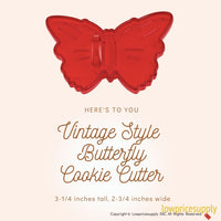 50 Pack Vintage Style Butterfly Cookie Cutter, Christmas Cookie Cutters, Christmas Baking Supplies