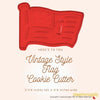 50 Pack Vintage Style Flag Cookie Cutter, Christmas Cookie Cutters, Christmas Baking Supplies