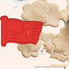 50 Pack Vintage Style Flag Cookie Cutter, Christmas Cookie Cutters, Christmas Baking Supplies