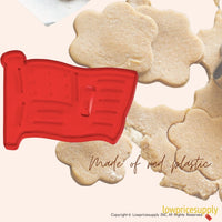 50 Pack Vintage Style Flag Cookie Cutter, Christmas Cookie Cutters, Christmas Baking Supplies