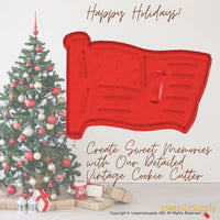 50 Pack Vintage Style Flag Cookie Cutter, Christmas Cookie Cutters, Christmas Baking Supplies