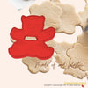 50 Pack Vintage Style Teddy Bear Cookie Cutter, Christmas Cookie Cutters, Christmas Baking Supplies