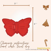 50 Pack Vintage Style Butterfly Cookie Cutter, Christmas Cookie Cutters, Christmas Baking Supplies