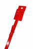 50 Case RED 30" Length with 12 Clips Metal Single Strip SLAT WALL OPTION Scan Tag Displaying Label Slatwall Clip Strip Display Rack – Made in USA | Retail Impulse Item Display Strip | Retail Rack for Chips, Candy, & Snacks & Potato Chip Display Rack