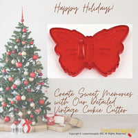 50 Pack Vintage Style Butterfly Cookie Cutter, Christmas Cookie Cutters, Christmas Baking Supplies