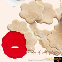 50 Pack Vintage Style Santa Face Cookie Cutter, Christmas Cookie Cutters, Christmas Baking Supplies