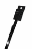 50 Case BLACK 30" Length with 12 Clips Metal Single Strip SLAT WALL OPTION Scan Tag Displaying Label Slatwall Clip Strip Display Rack – Made in USA | Metal Snack Bag Holder Rack | Retail Rack for Chips, Candy, & Snacks & Potato Chip Display Rack