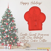 50 Pack Vintage Style Christmas Candles Cookie Cutter, Christmas Cookie Cutters, Christmas Baking Supplies