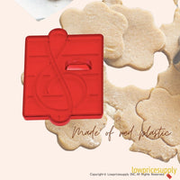 50 Pack Vintage Style G Clef Cookie Cutter, Christmas Cookie Cutters, Christmas Baking Supplies