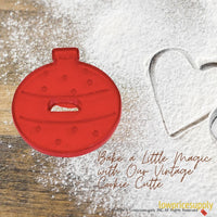 50 Pack Vintage Style Christmas Ball Cookie Cutter, Christmas Cookie Cutters, Christmas Baking Supplies