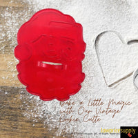50 Pack Vintage Style Santa Face Cookie Cutter, Christmas Cookie Cutters, Christmas Baking Supplies