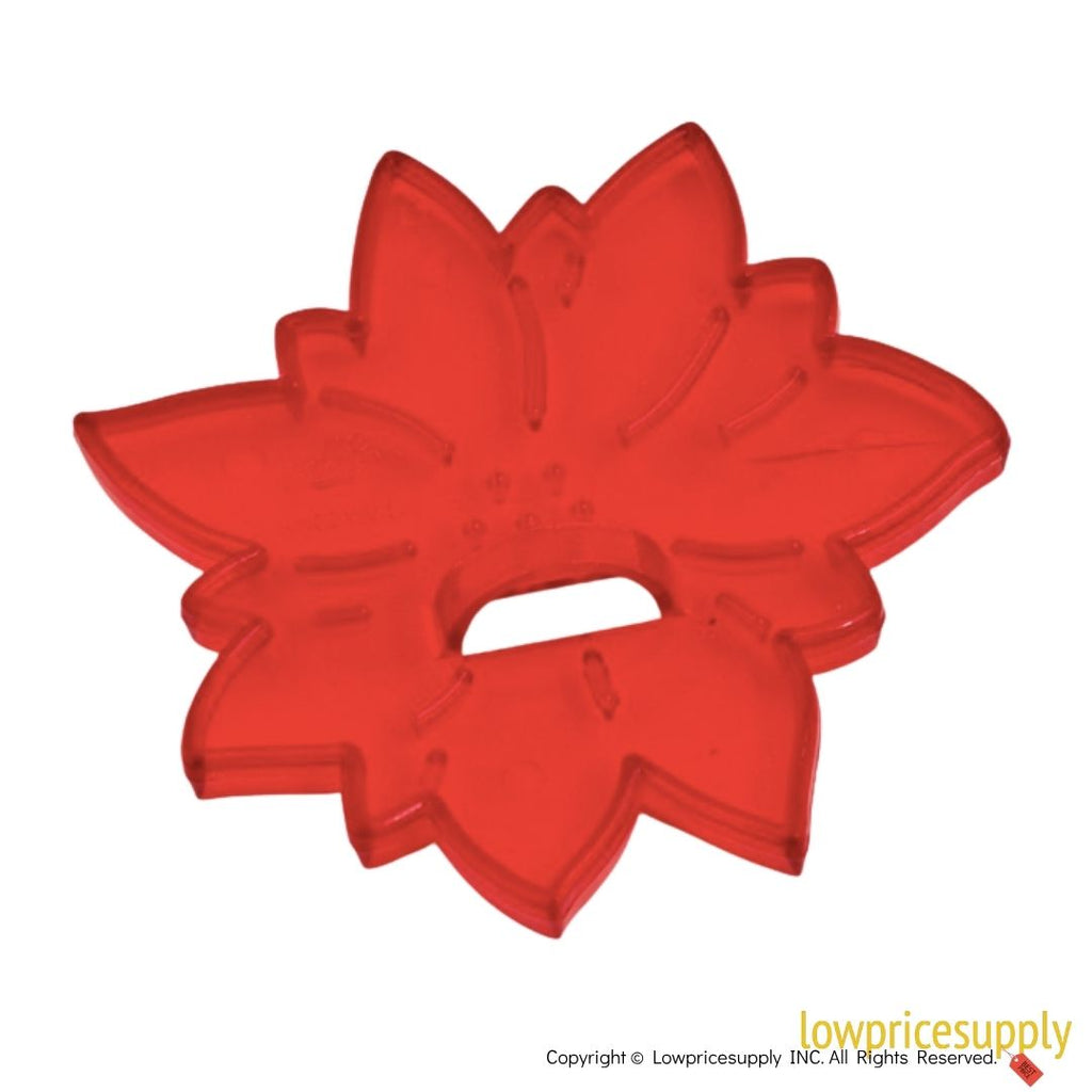 50 Pack Vintage Style Poinsetta Cookie Cutter, Christmas Cookie Cutters, Christmas Baking Supplies