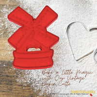 50 Pack Vintage Style Windmill Cookie Cutter, Christmas Cookie Cutters, Christmas Baking Supplies