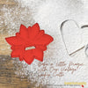 50 Pack Vintage Style Poinsetta Cookie Cutter, Christmas Cookie Cutters, Christmas Baking Supplies