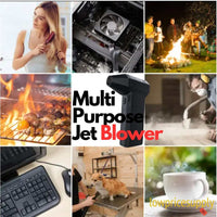 Mini Jet Fan Blower Compact High-Speed - 130,000 RPM Power Turbo Jet Blower, Portable and Rechargeable, Multi-Purpose Jet Air Blower Super Jet Fan,Cordless Turbo Powered Mini Jet Fan Blower,Jet Dry Blower for Dust, Car, Cleaning, Camping