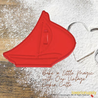50 Pack Vintage Style Sailboat Cookie Cutter, Christmas Cookie Cutters, Christmas Baking Supplies