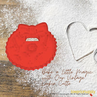 50 Pack Vintage Style Christmas Wreath Cookie Cutter, Christmas Cookie Cutters, Christmas Baking Supplies
