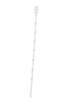 50 Case WHITE 30" Length with 12 Clips Metal Single Strip SLAT WALL OPTION Scan Tag Displaying Label Slatwall Clip Strip Display Rack – Made in USA | POS Hanging Snack Merchandising Rack | Retail Rack for Chips, Candy, & Snacks & Potato Chip Display Rack