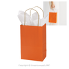 100 CASE Small 3.5"W X 8.5"H Color Paper Shopping Bags Multi Purpose Retail Paper Bags For Pop Up Shops, Events, And Trade Shows