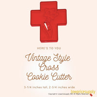 50 Pack Vintage Style Cross Cookie Cutter, Christmas Cookie Cutters, Christmas Baking Supplies