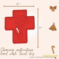 50 Pack Vintage Style Cross Cookie Cutter, Christmas Cookie Cutters, Christmas Baking Supplies