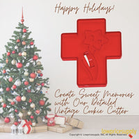 50 Pack Vintage Style Cross Cookie Cutter, Christmas Cookie Cutters, Christmas Baking Supplies