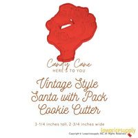 50 Pack Vintage Style Santa With Pack Cookie Cutter, Christmas Cookie Cutters, Christmas Baking Supplies