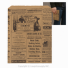 1000 CASE Small 6"L X 9"H Newsprint Paper Merchandise Bags Durable Gift Bags With Handles For Clothing Shops, Salons, And Upscale Boutiques