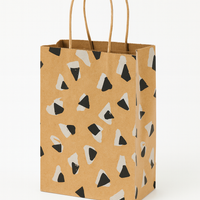 100 CASE Small 5"L X 3.5"D X 8.5"H Retro Paper Shopping Bags Multi Purpose Retail Paper Bags For Pop Up Shops, Events, And Trade Shows