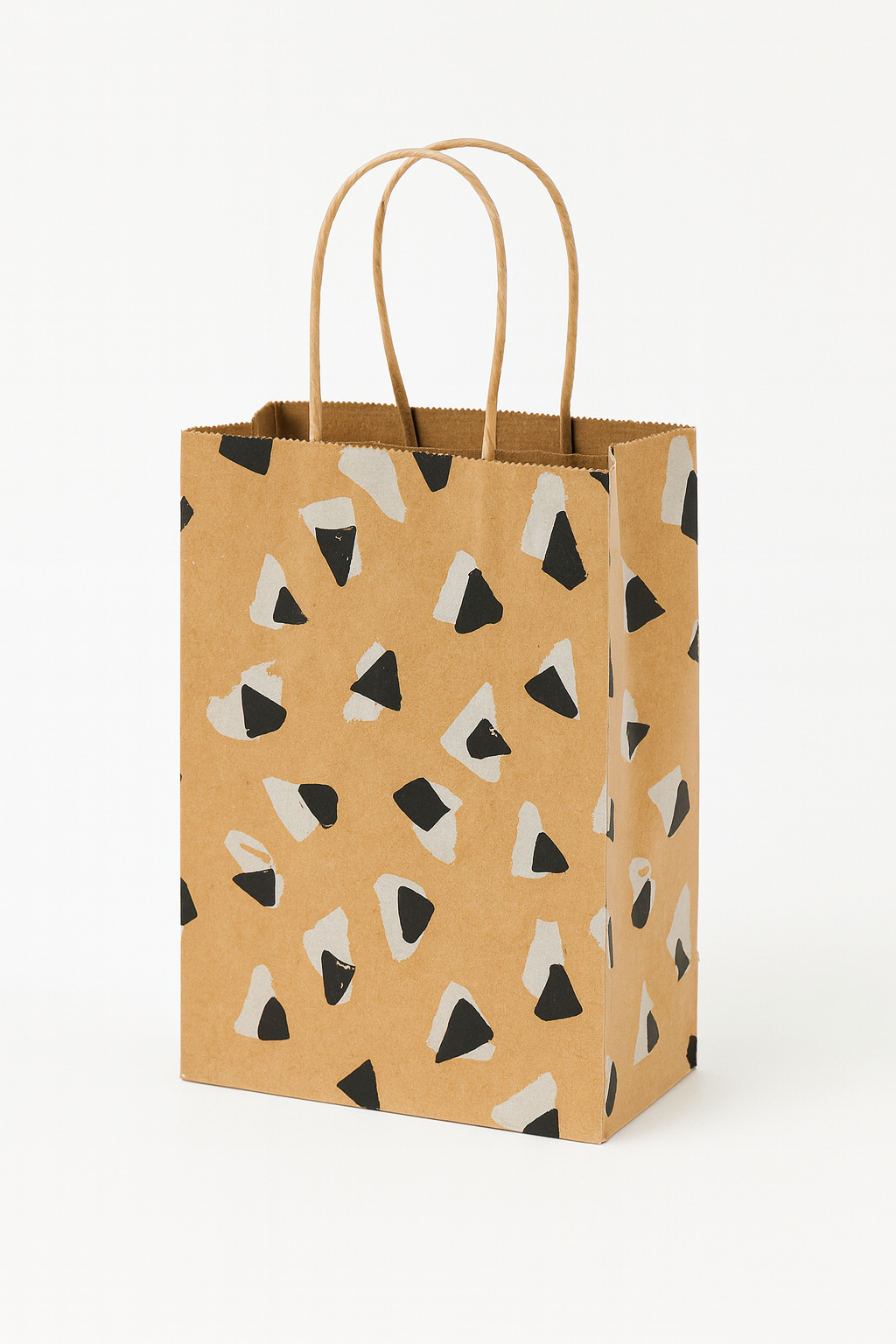 100 CASE Small 5"L X 3.5"D X 8.5"H Retro Paper Shopping Bags Multi Purpose Retail Paper Bags For Pop Up Shops, Events, And Trade Shows