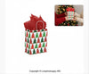 100 CASE Medium 8"L X 5"D X 10.5"H Holiday Trees Paper Shopping Bags Eco Friendly Paper Shopping Bags For Restaurants, Bakeries, And Takeout Packaging