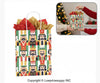 100 CASE Medium 8"L X 5"D X 10.5"H Nutcracker Paper Bag Durable Gift Bags With Handles For Clothing Shops, Salons, And Upscale Boutiques