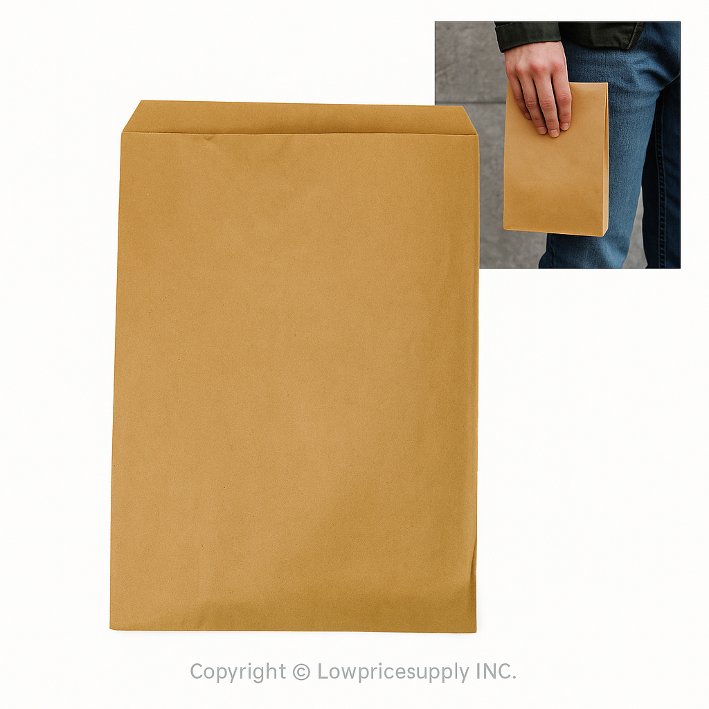 1000 CASE Medium 8.5"L X 11"H Kraft Paper Merchandise Bags Bulk Shopping Bags With Handles For Small Business Retail, Boutiques, And Gift Packaging
